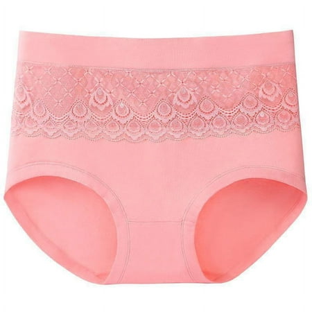 WMTBSRSW Women s Stretch Briefs Comfy Strentchy Underwear High Waist Tummy Control Panties Lightweight Lace Ladies Panty