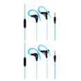 thumbnail image 2 of Sidaley Auriculares estéreo con gancho para la oreja de 3,5 mm, auriculares deportivos para correr, auriculares bajos con micrófono para Azul 2piezas, 2 of 6