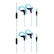 thumbnail image 3 of Matsuzay Auriculares con gancho para la oreja Auriculares estéreo para correr Super Bass Sport Auriculares con cable Cómodos de usar Azul 2piezas, 3 of 5