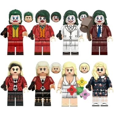 8 PCS Superhero Joker Minifigures Harley Quinn Action Figures Building Blocks Toys Birthday Gifts for Kids Super Hero Toys