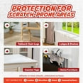 thumbnail image 3 of Panther Armor Couch Protector for Cat Scratching Furniture Clear Gloss 2 Rolls - Each 4 inch x 20 ft, 3 of 9
