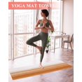 thumbnail image 2 of Orange White Ombre Yoga Towel for Hot Yoga Non Slip, Farmhouse Retro Simple Striped Art Yoga Mat Towel Absorbent Yoga Sweat Towels Microfiber Hot Yoga Blanket for Bikram Pilates 26"x70", 2 of 7