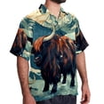 thumbnail image 2 of Yak Men's Casual Short Sleeve Button Down Shirts - Printed Summer Beach Tops for Men and Women, 2 of 6