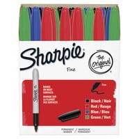 Sharpie Permanent Markers, Fine Point, Assorted Colors, 36 Count