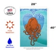 thumbnail image 2 of Toland Home Garden Aquatic Octopus Ocean Octopus Flag Double Sided 28x40 Inch, 2 of 5