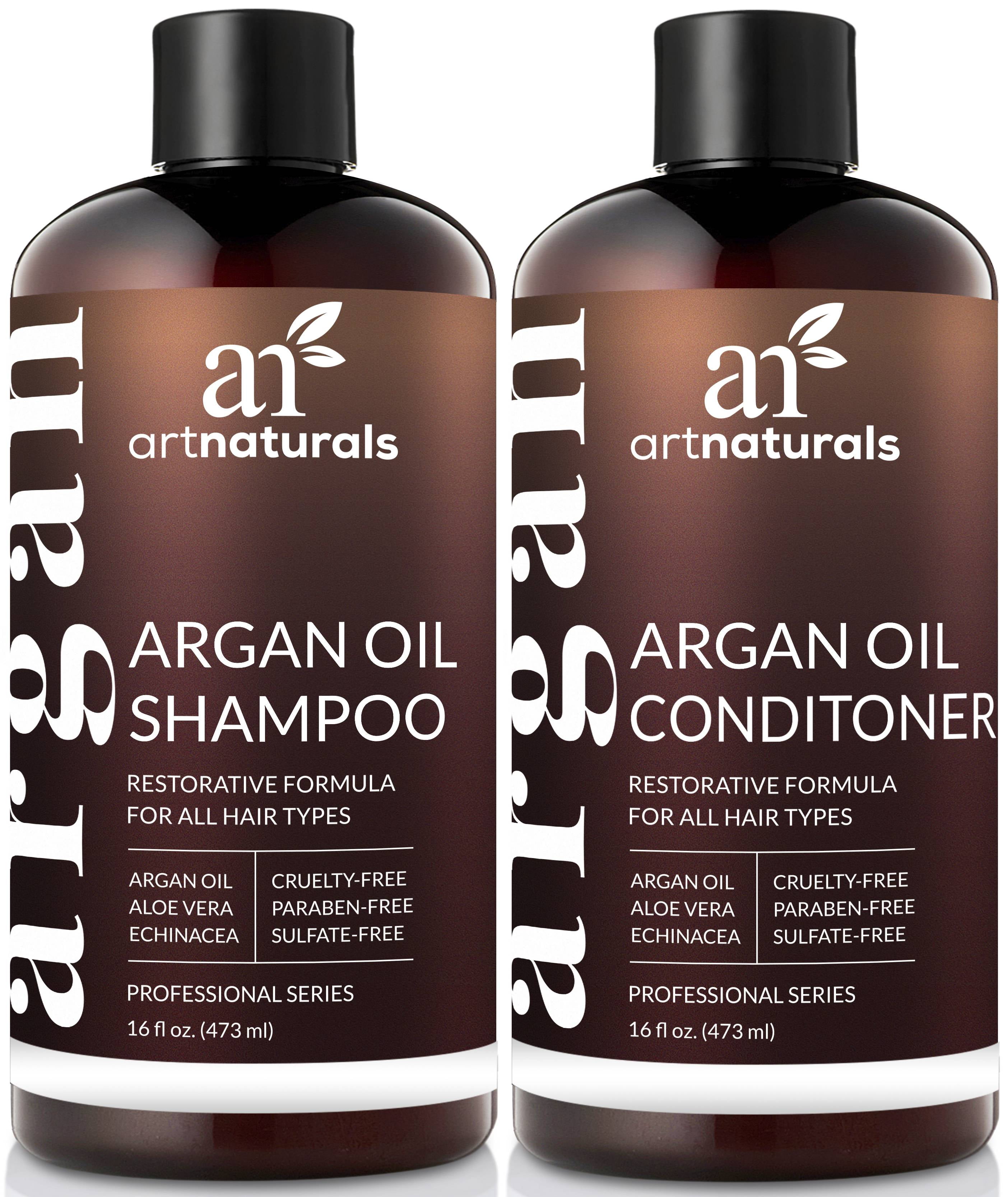 Argan Oil Shampoo Conditioner 16oz Natural Restorative Formula