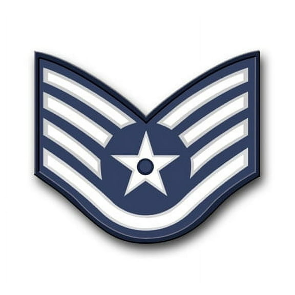 3.8 Inch Air Force Staff Sergeant Vinyl Transfer Decal