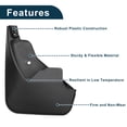 thumbnail image 4 of Unique Bargains Mud Flaps Splash Guards Direct Fit for Peugeot 308 II Hatchback 2014-2017 Front & Rear Pre-Drilled 1 Set All-Weather Protection Kit, 4 of 7