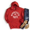 thumbnail image 3 of MINNESOTA Graphic Unisex Fleece Hooded Sweatshirt, 3 of 7