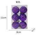 thumbnail image 3 of Juego de 8 adornos navideños de bolas de 4 cm, de plástico, para colgar en el árbol de Navidad, accesorios de decoración navideña, 3 of 5