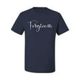 thumbnail image 2 of Inspiring Christian Quote Forgive Inspirational/Christian Men's Graphic T-Shirt, Navy, Large, 2 of 3