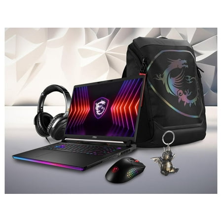 MSI - 17" 240 Hz IPS - Intel Core i9-14900HX - GeForce RTX 4080 Laptop GPU - 64 GB DDR5 - 2 TB PCIe SSD - Windows 11 Home - Gaming Laptop (Raider GE78 HX 14VIG-871US )