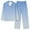 Light Blue, variant on Jacenvly Nightgowns for Women Casual Fashion Cotton Pajamas for Women Long Sleeve Blouse Pants Pajamas Suit Blue