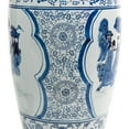 thumbnail image 5 of Oriental Furniture 36" Ladies Blue & White Porcelain Tung Chi Vase, 5 of 6