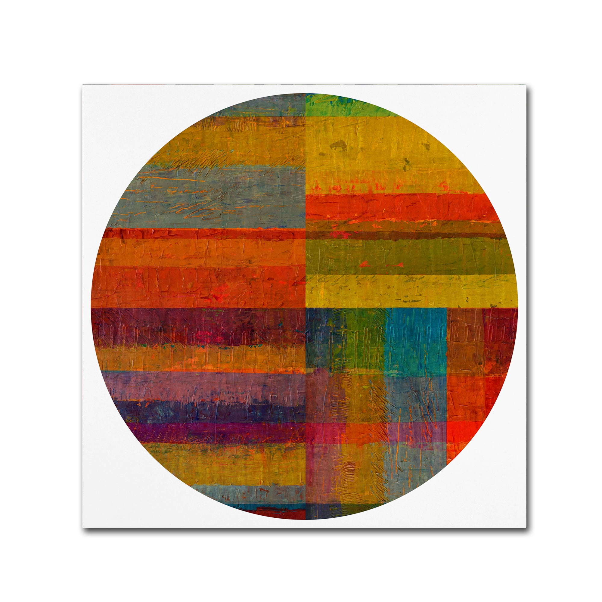 Trademark Fine Art "Round 4.0" Canvas Art by Michelle Calkins