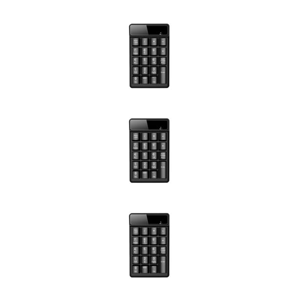 Seitruly Wired Numeric Keyboard 19 Keys Mechanical Key-board Keypads Keypad Portable 2.4G Mini Number Rechargeable Digital for Laptop Type1 NO1