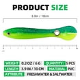 thumbnail image 2 of Ksopiavobs Fishing Lures Soft Bionic Lures for Bass Fishing Slow Sinking Swimming Baits Freshwater 3.9''/0.2oz (Pack of 5), 2 of 6