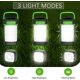thumbnail image 2 of Lámpara solar de camping, recargable, plegable, LED, 3 modos de iluminación, 8 h+, IP65 resistente al agua, puerto de carga USB, ideal para camping, vivac, pesca, senderismo y emergencias., 2 of 5