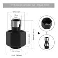 thumbnail image 4 of Carbon Steel M15 Nut Chuck Integrated Adapter: Quick-Install Woodworking Milling Machine Accessory with 04007-6/6.35/8 Sizing & M15x1 Thread for Precise, Durable Woodwork Compatibility, 4 of 5
