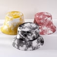 thumbnail image 2 of Reversible Tie-dye Cotton Bucket Hat with Wide Brim for Sun Protection - Unisex Style, 2 of 8
