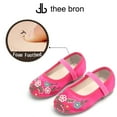thumbnail image 4 of Girls Ballet Mary Jane Flats Toddler Kids Flower Girls Party Dress Shoes(AG205 Mirabel Pink/9M), 4 of 6