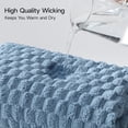 thumbnail image 4 of REDKISS 4-Pack Microfiber Bath Towels, 27x54 Quick Dry Waffle Towels Set. Multicolor Cloud Texture Super Absorbent Bath Towel for Bathroom., 4 of 8