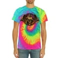 thumbnail image 2 of Wild Bobby, Gothic Skull and Dragon, Pop Culture, Tie-Dye Tees, Minty Rainbow, X-Large, 2 of 3