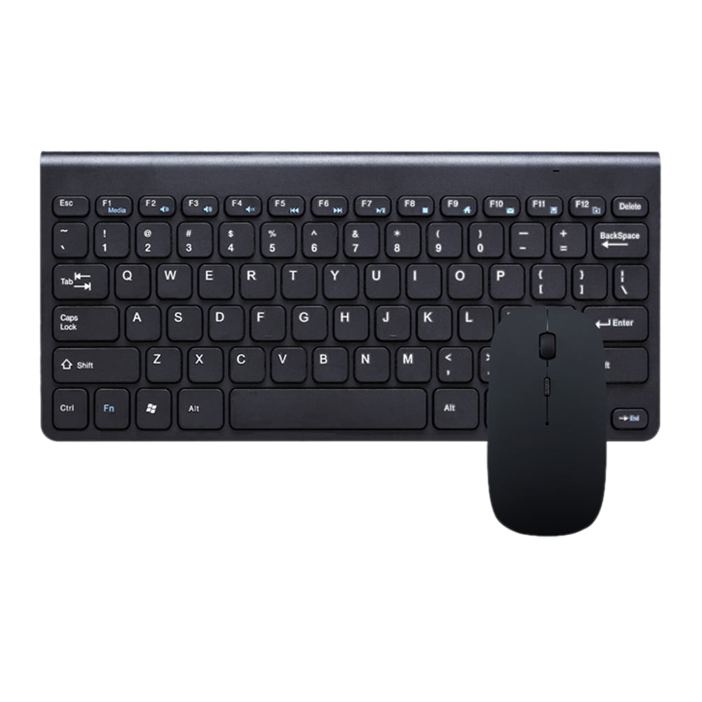 Mini 2.4G DPI Wireless Keyboard and Optical Mouse Combo for Desktop PC Black BP 