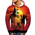 thumbnail image 4 of Newest Funny Hawaiian Palm Pattern 3d Printed Hoodies Casual Sweatshirt Cool Pullover, 4 of 4