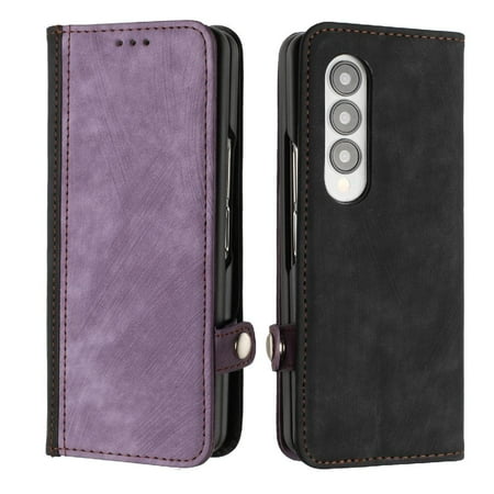Case for Samsung Galaxy Z Fold 4 Phone Case PU Leather Magnetic Closure With Card Slot Stand Kickstand Protective Wallet Flip Folio Book
