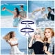 thumbnail image 2 of Minnieouse 2 pack/lote Liga de boda cómoda con aplicación amplia anillo para pierna lazo para pierna nupcial diario Accesorios de disfraces Cielo azul, 2 of 6