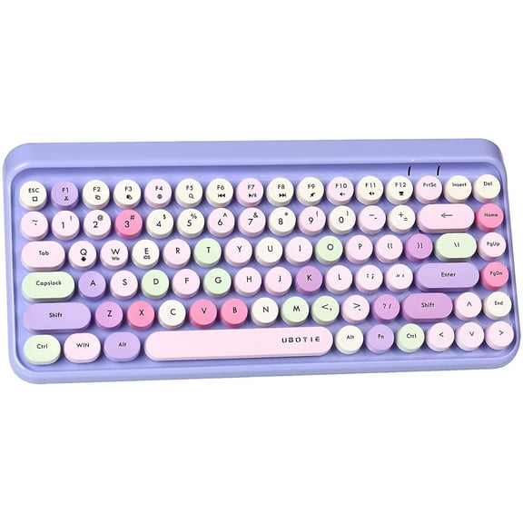 Bluetooth Colorful Computer Keyboards Wireless Mini Flexible 84keys