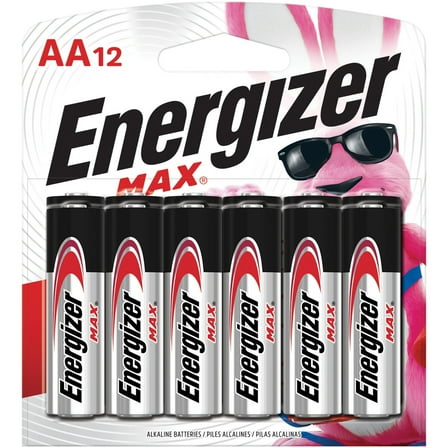 MAX Alkaline AA Batteries 1.5V, 12/Pack