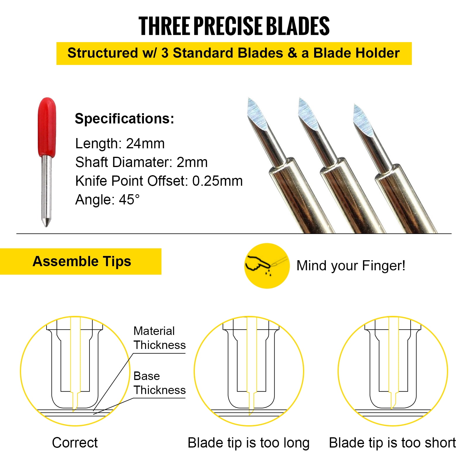 Free 1-30  1-45  1-60 Blade  Cutting Plotter Blade Holder For Roland GCC 