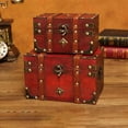 Classic Retro Wooden Storage Box Perfect for Organizing and