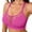 Hot Pink, variant on Women Solid Color Backless Bra with Thin Straps Cross Back Bras Breathable Lace Comfortable Support Bra Hot Pink XL