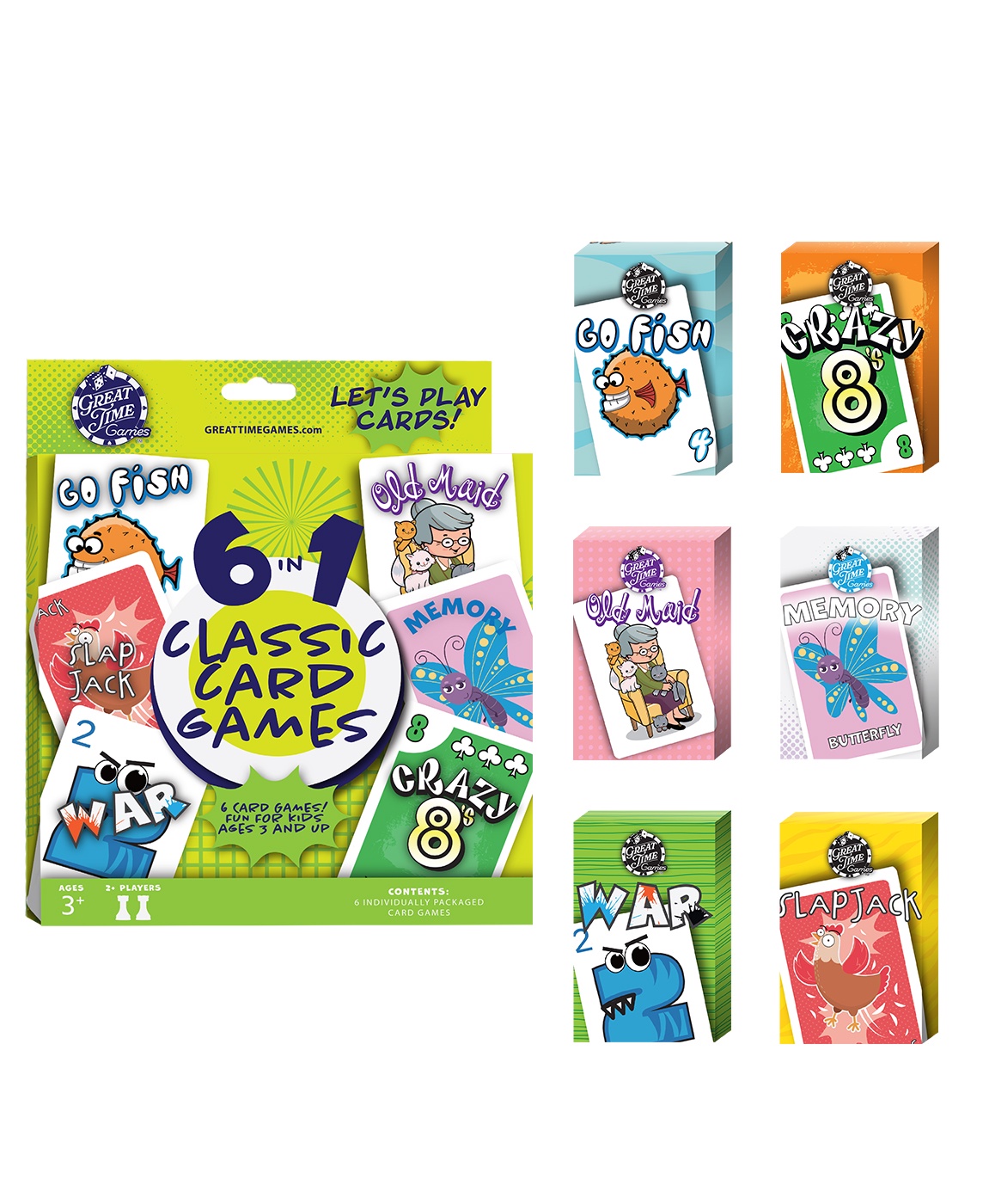 Great Time Games Kids Classic Card Game Set photo 2