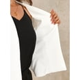 thumbnail image 5 of DARING DIVA Women's Open Front 3/4 Sleeve Peplum Business Blazer XL White, 5 of 6