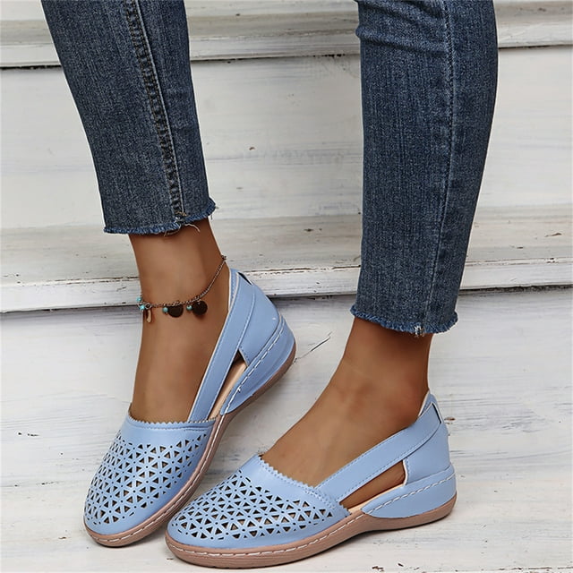 Espadrilles pour Femmes en Liquidation à Tige Basse Classiques Décontractées Chaussures d'Automne Mode à Enfiler Souples Confortables Chaussures de Marche