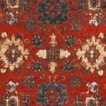 thumbnail image 6 of SAFAVIEH Vintage Hamadan Pema Traditional Area Rug, Orange/Blue, 6'7" x 6'7" Round, 6 of 7
