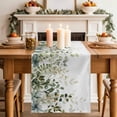 thumbnail image 2 of Table Runner 60 Inches Long for Kitchen Dining, Sage Green Eucalyptus Leaves Dresser Scarf Farmhouse, Dining Table Decorations for Wedding/Parties, Spring Botanical Floral 13 x 60 In, 2 of 8