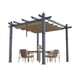 thumbnail image 1 of Qinaqin 10 x 13 Ft Aluminum Outdoor Metálico Pergola con Ajustable Canopy Reinforced Frame Ideal para Backyard Garden y de Profundidadck Khaki, 1 of 7
