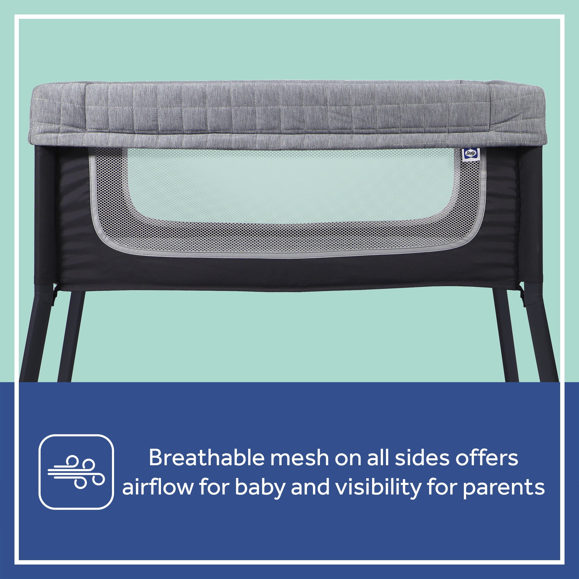 Sealy Cozy Soft Lightweight Breathable Bassinet