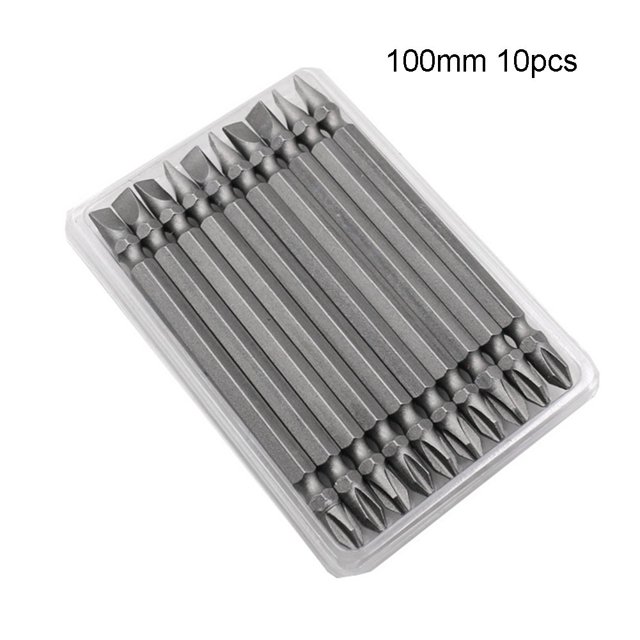 Magnetic Drill Bit Cross PH2 x Slot 6mm Electric Screwdriver Bits Double Head