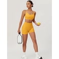 thumbnail image 6 of IDOPIP Women 2 Piece Seamless Backless Yoga Sets High Waist Shorts and Sports Bra Gym Athletic Clothing Outfits, 6 of 7