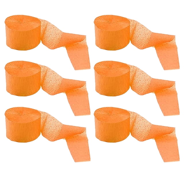 Serpentinas de papel de 6 uds (4,5 CM x 25M/rollo), serpentinas de papel, papel serpentina para decoraciones de fiesta, bodas, festivales