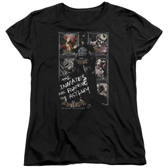 Batman Aa - Running The Asylum - Women's Short Sleeve Shirt - XX-Large