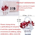 thumbnail image 4 of Mother's Day Gifts for Mum Crystal Red Rose Flower Basket Crystal Collectible Figurines Ornaments, 4 of 5