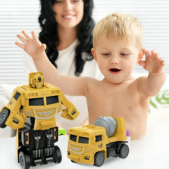 BESTSKY Toy Cars for Toddlers Transformer Robot Car Toy Birthday Xmas Party Gifts for Boy Ages 0-8