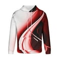 thumbnail image 5 of Yanghang Hoodies Men Casual Fashion Hooded Sweatshirts Round Neck Print Pullover Long Sleeve Tops Sweatshirt On Clearance, 5 of 6